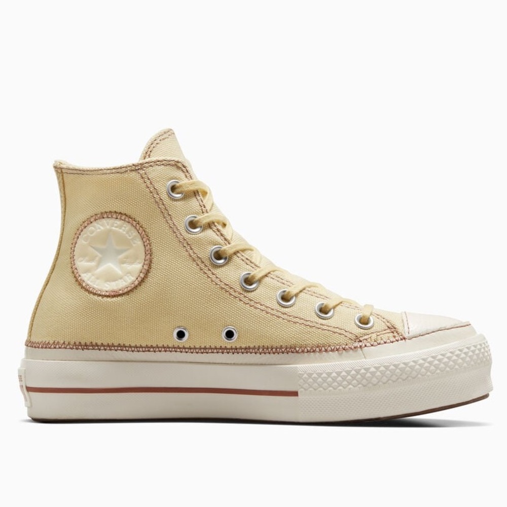 Chuck Taylor All Star Lift Platform Contrast Stitching Size 8.5